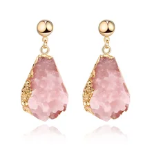 CHENFAN Jewelry clothing accessories resin imitation stone earrings for women female earrings birthday party