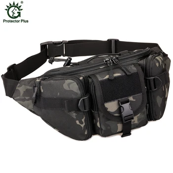 

Protector Plus Sale High Quality Nylon Waist Pack Belt Bag Men Military Chest Packs Camouflage Waist Bags D063
