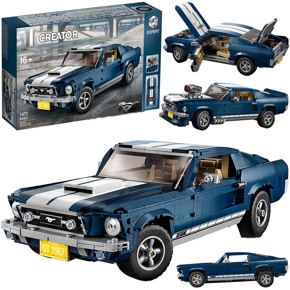 

In Stock Ford Mustang 21047 Creator Expert Building Blocks Bricks Toys Gifts For Kids Children Compatible 10265