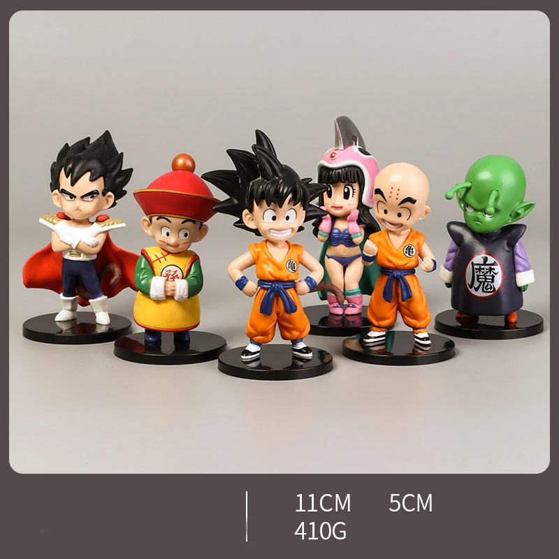Аниме Dragon Ball модель 6 в группе ручная работа Sun Wukong Klin Bick the devil Vegeta Kiki украшение для