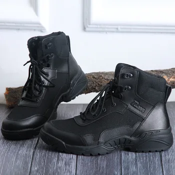 

Manufacturers Wholesale Direct Selling Black Short Combat Boots Tactical Boots Outdoor Climbing Boots