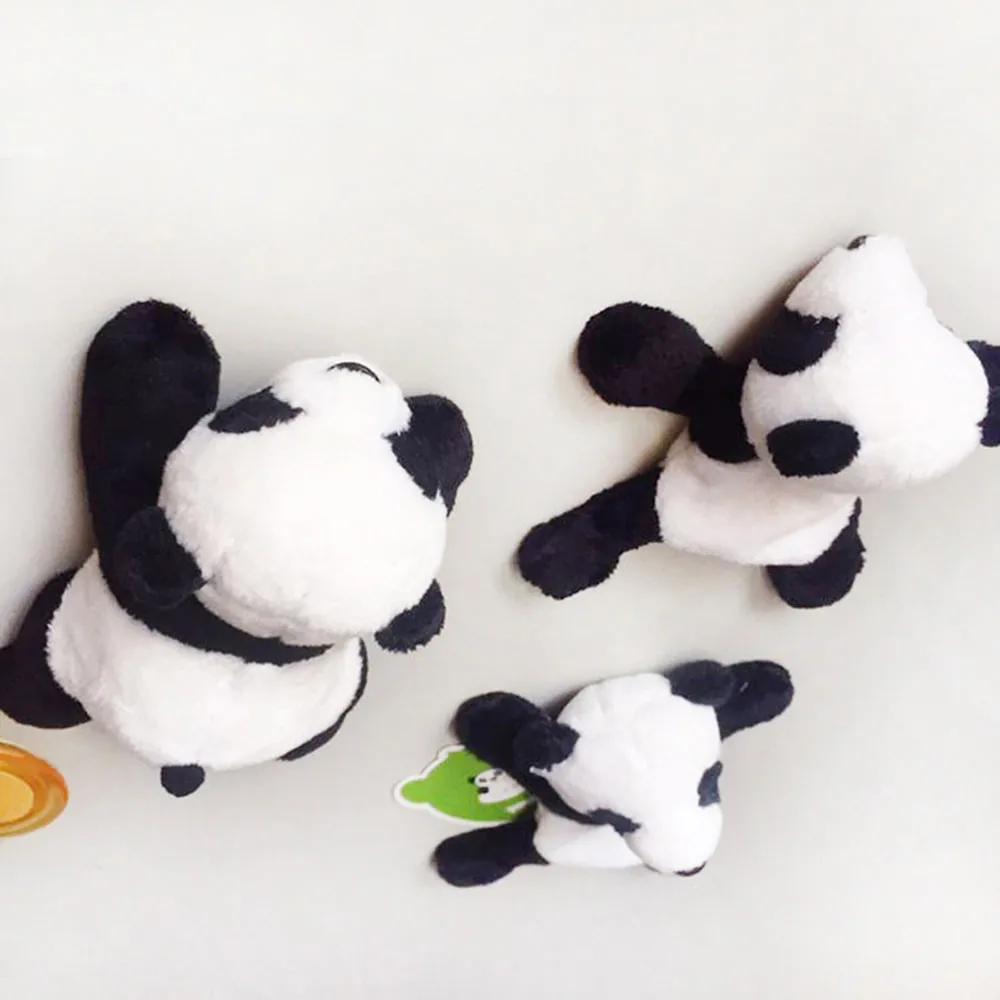1 шт. милый мягкий плюшевый магнит на холодильник в виде панды на холодильник наклейка подарок сувенир декор в форме панды наклейка на холодильник 9x9 см
