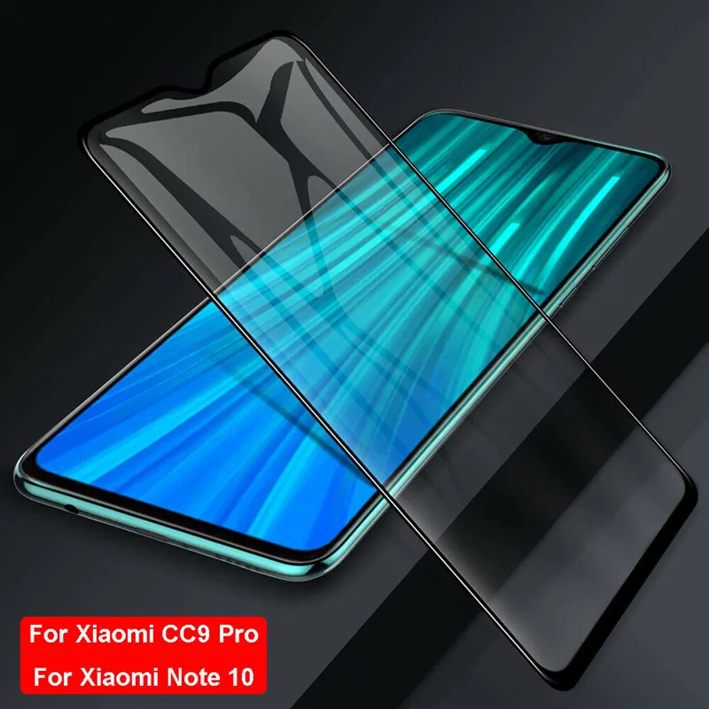 Защитное стекло 9H закаленное для Xiaomi Mi Note 10 CC9 Pro полное покрытие MiCC9 | Мобильные