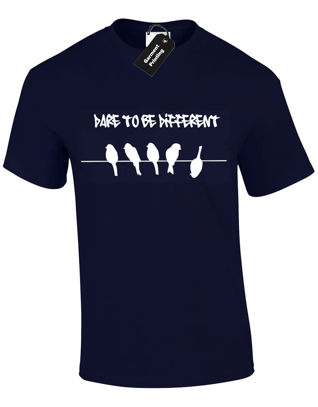 DARE TO BE DIFFERENT Мужская футболка забавная классная Ретро дизайн Бэнкси арт шутка S-5XL |