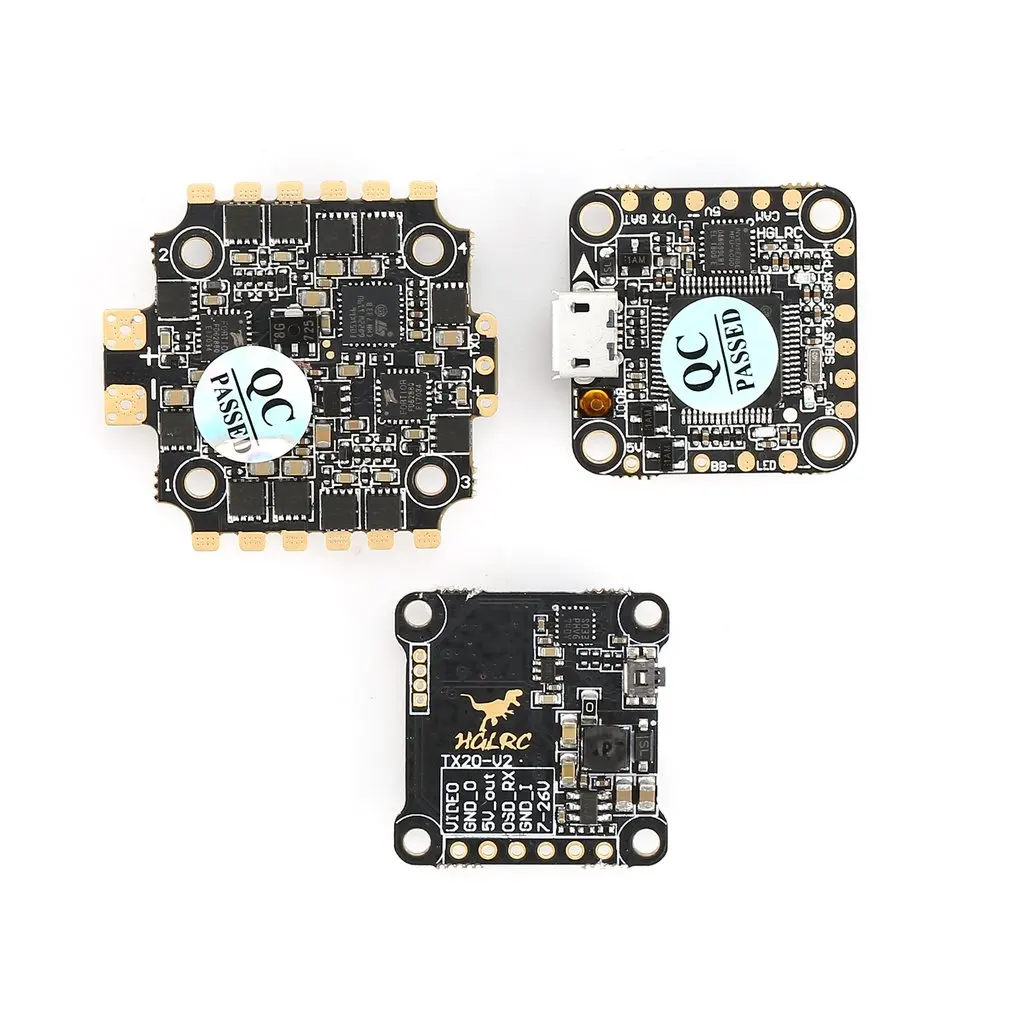 HGLRC XJB F440-TX20.v2 F4 Контроллер полета FC 40A Blheli_S ESC tx20.v2 VTX HGLRC Контроллер полета F4 часть контроллера полета