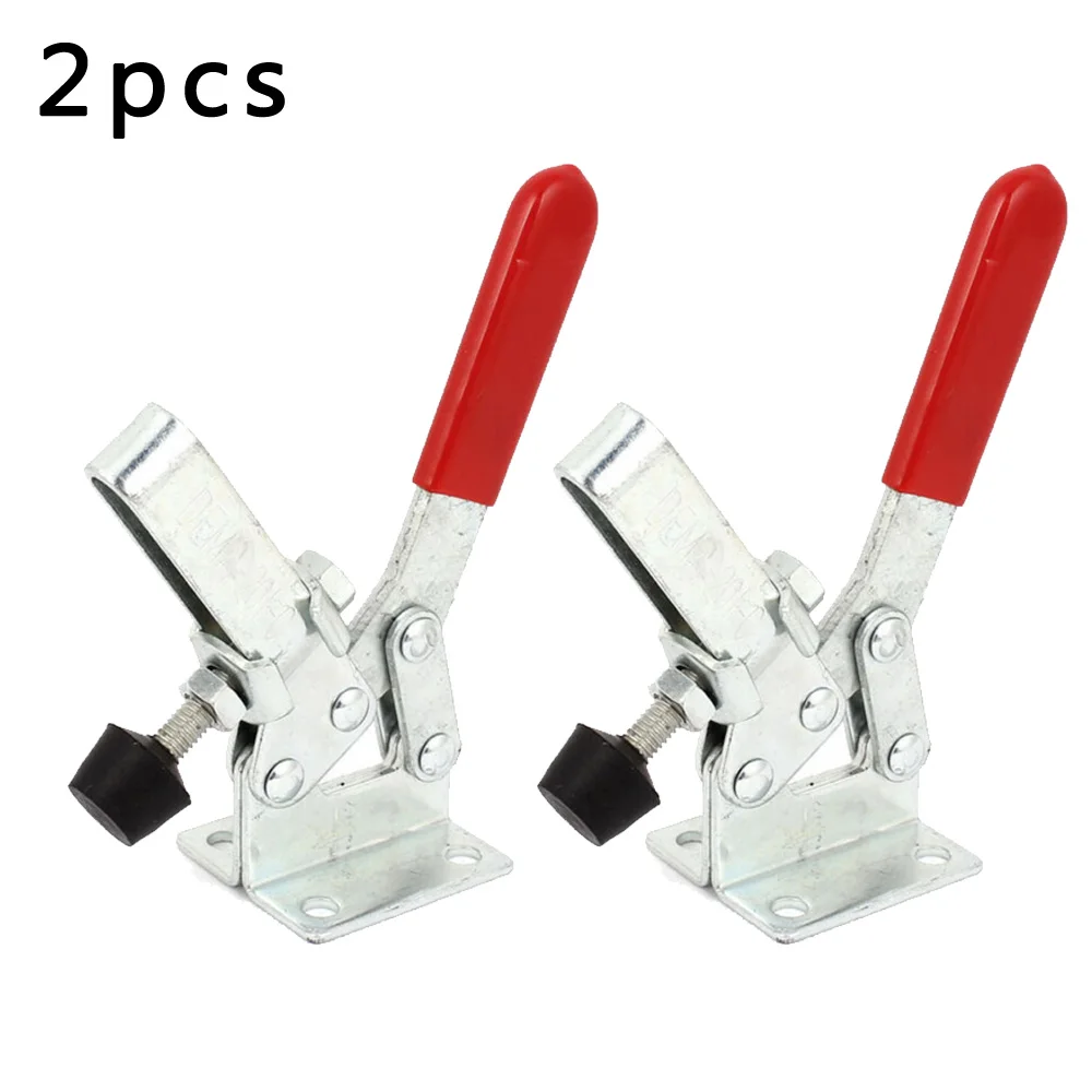 

2pcs 201C Quick Release Holding Metal Horizontal Crank Clip Toggle Clamp 220Lbs Paper metal Clip for Level