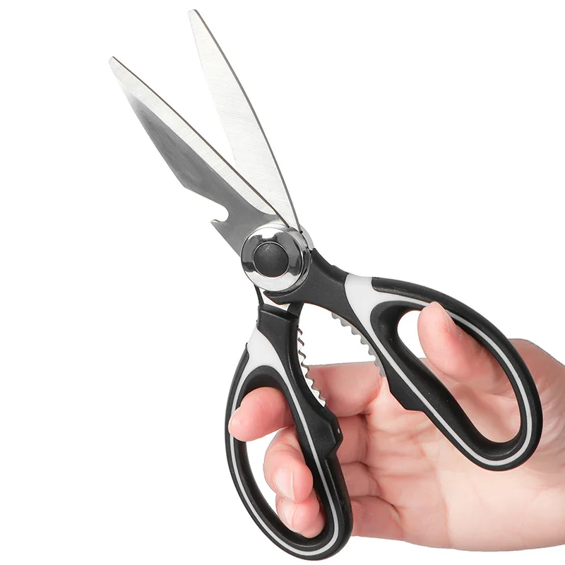 ZK30 Stainless Steel Kitchen Scissors Multipurpose Purpose Shear Tool for Meat Vegetable Barbecue Tool Scissors Kitchen Supply