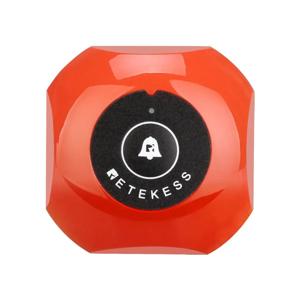 Retekess 10 шт. TD013 кнопка вызова передатчик ресторан пейджер система вызова официанта ресторанное оборудование Кафе Магазин пищевой корт - Цвет: Orange