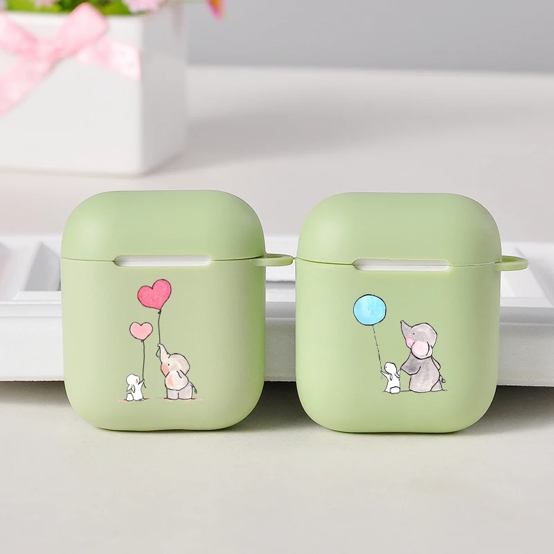 Мягкий Air Pods чехол для Apple Airpods 1/2 милый мультфильм Dumbo слон силиконовый Bluetooth