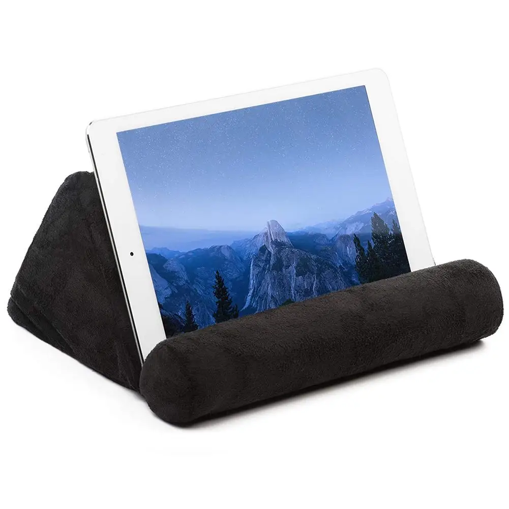 Портативная новая многоугольная мягкая подушка подставка для подушек IPads подставка для подушек на коленях для планшеты и смартфоны книги журнал подушка - Цвет: Black