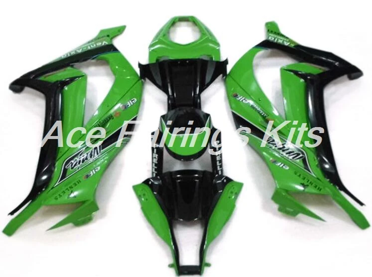 Лидер продаж впрыска ABS обтекатель комплект подходит для Kawasaki Ninja ZX-10R ZX10R 10r 2011- 11 12 13 14 15 Обтекатели Черный Зеленый