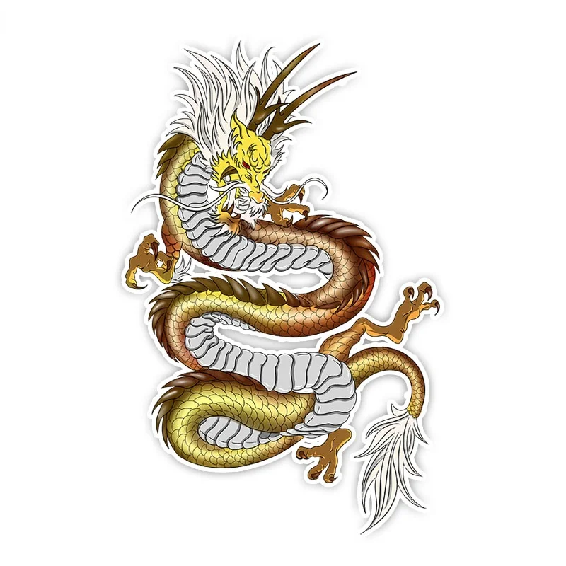 Оригинальная наклейка в виде дракона из ПВХ для автомобиля самостоятельного