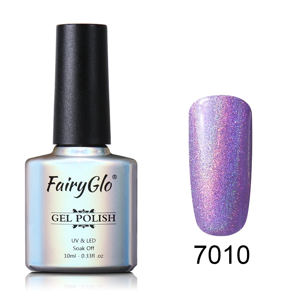 FairyGlo, 10 мл, Гель-лак телесного цвета, впитывающий блеск, Радужный Гель-лак для ногтей, Полупостоянный лак для ногтей, УФ-Гель-лак для ногтей - Цвет: 7010