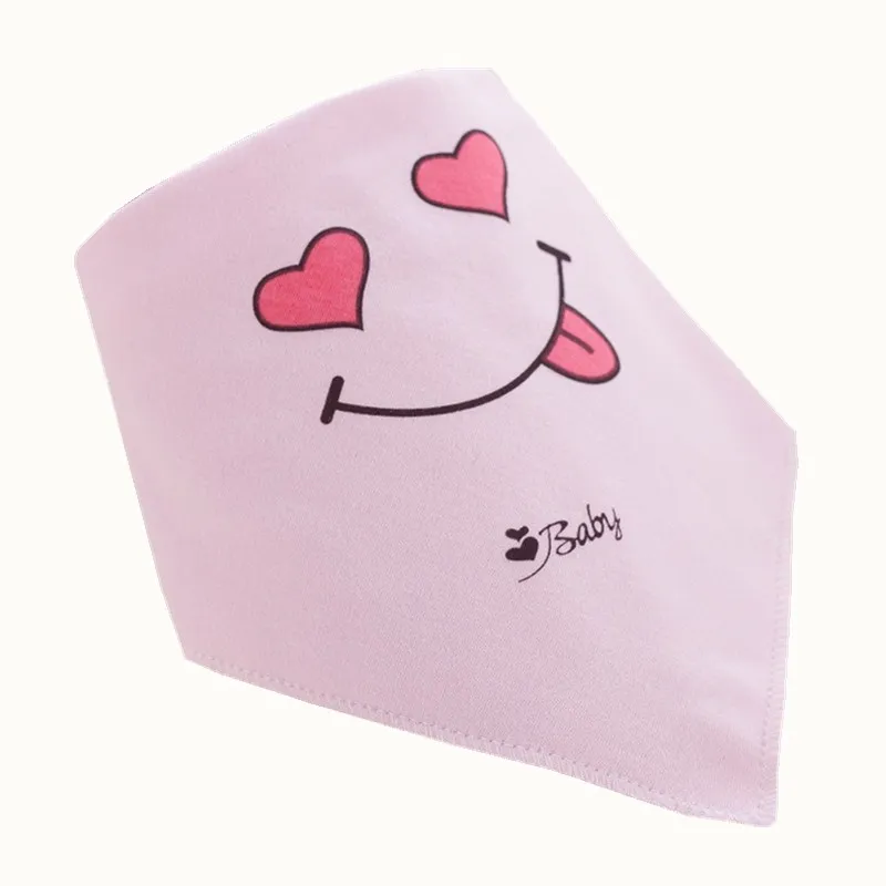 Детские треугольные нагрудники для детей хлопковая бандана для мальчиков и девочек нагрудник для кормления слюнявчик полотенце - Цвет: Розовый