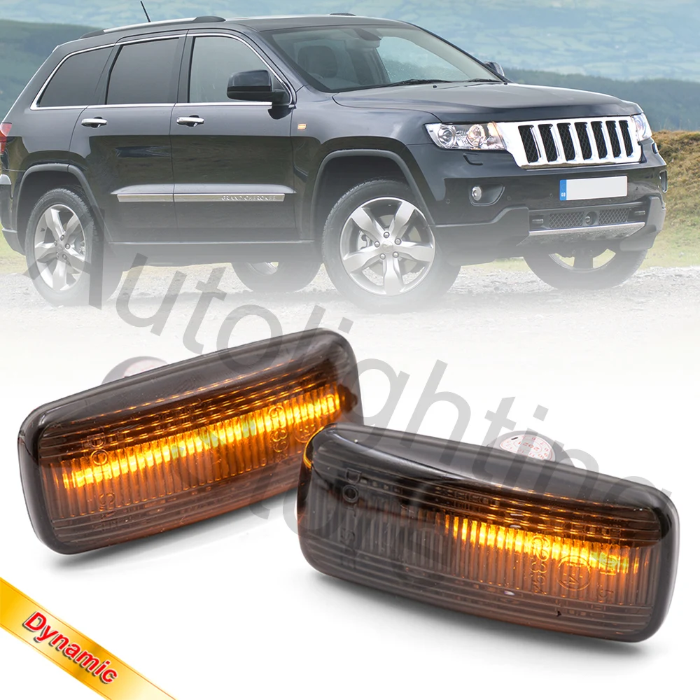 Sequential Side Marker Fender Turn Signal Lights For Dodge Journey Chrysler 300c Jeep Grand