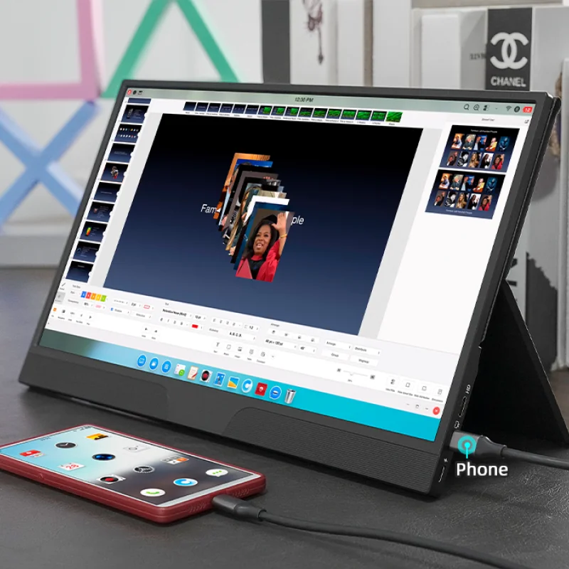 15.6 ġ 1080P  ° ÷ USB -C  HDMI Ʈ, ޴   Ʈ/ȭ/ġ/XBOX/PS4/5 HS156PX-D45