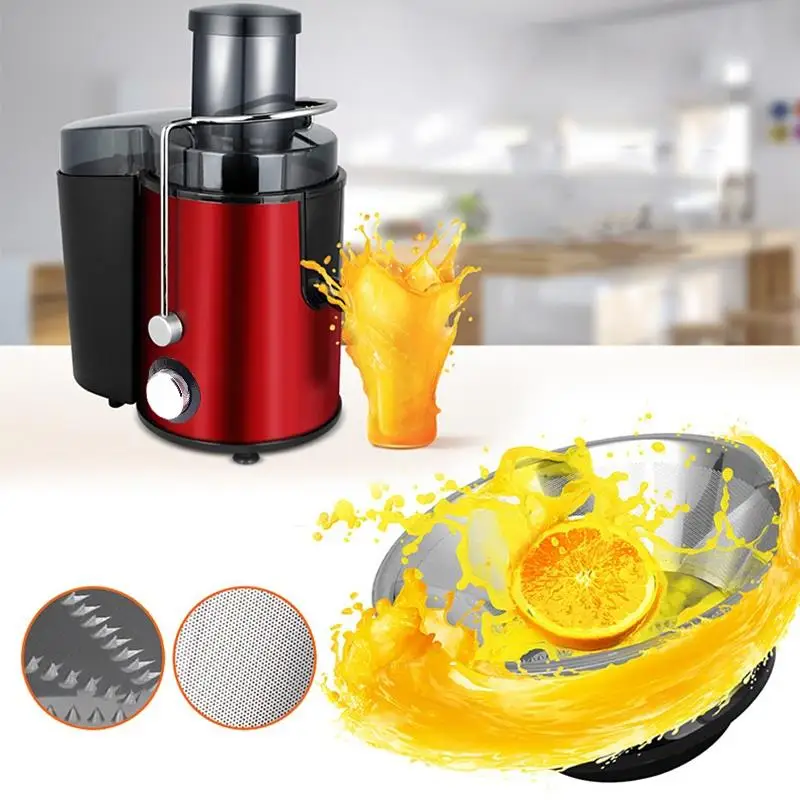 

Electric Juicer Stainless Steel Low Noise Vegetables Automatic Power Blender High Capacity 220V Kitchen Fruit Juice Cup Family
