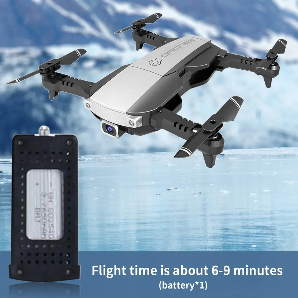 LANSENXI-NVO складной 2,4 ГГц WiFi FPV Дрон 4K камера RC Дрон в режиме реального времени Трансмиссия самолет игрушка с 2 батареями