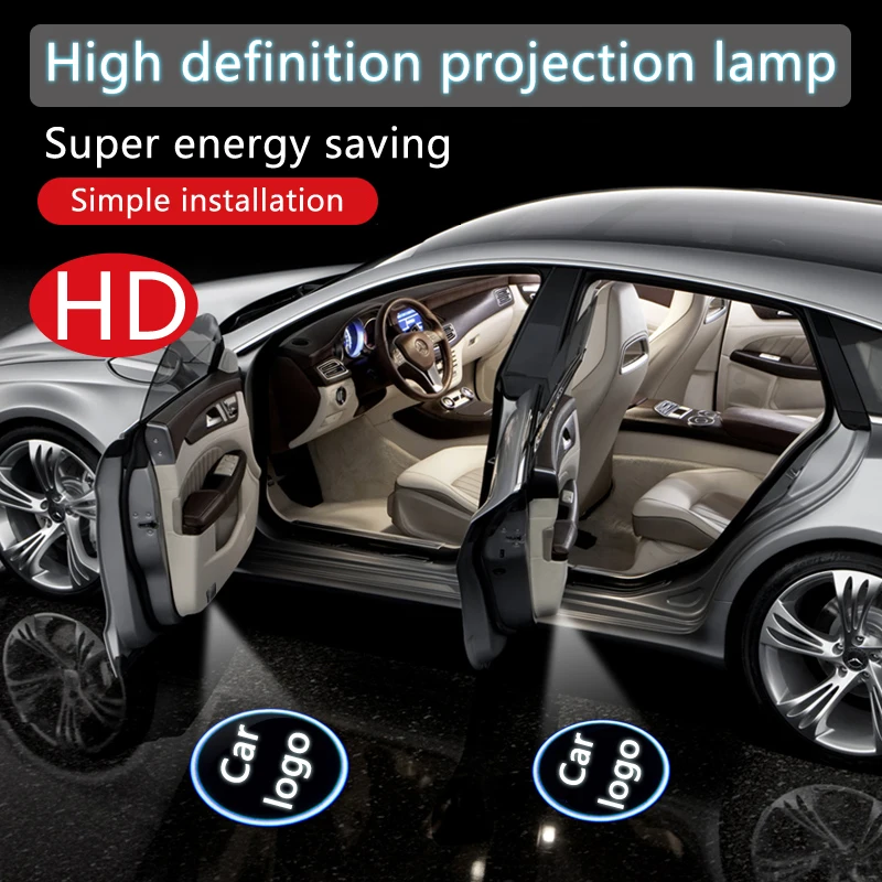 For Honda Fit Civic HR-V CRV Odyssey Accord XRV Crown GL AVANCIER VEZEL BREEZE LED Car Door Logo Projection Lamp Welcome | Автомобили и