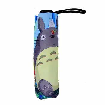 

2019 New arrival My Neighbor Totoro Sanxie Rainbow Dual umbrella Vulcan sunscreen Ladies umbrella umbrella UV umbrella