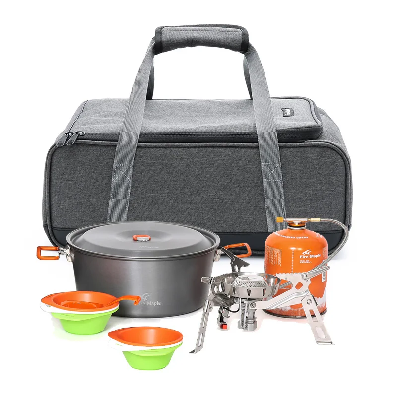 Fire Maple picnic basket outdoor camping gas stove, gas canister, pot carry bag storage sack (only a bag) camping storage bag