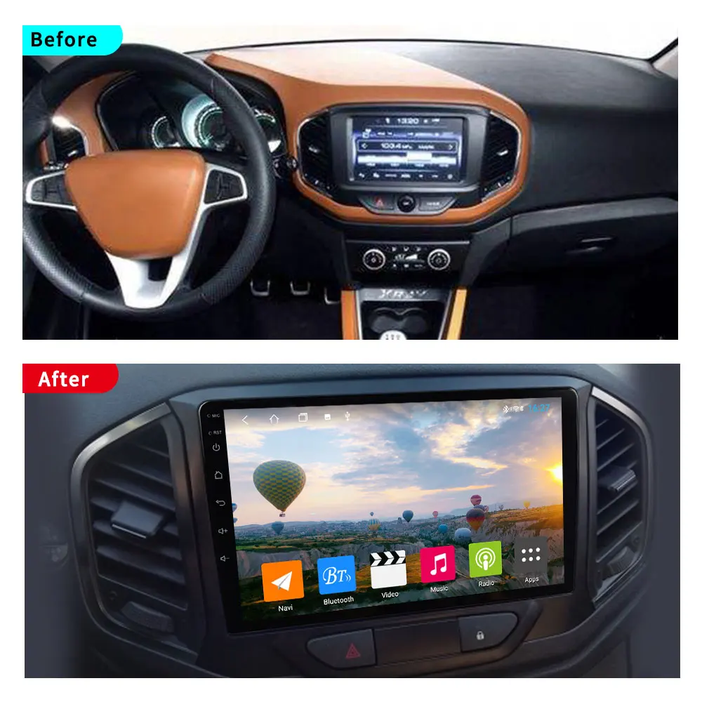 Автомобильный радиоприемник EKIY " ips для LADA X Ray Xray автомобильный радиоприемник мультимедийный плеер навигация gps Android 8,1 2 Din Dvd