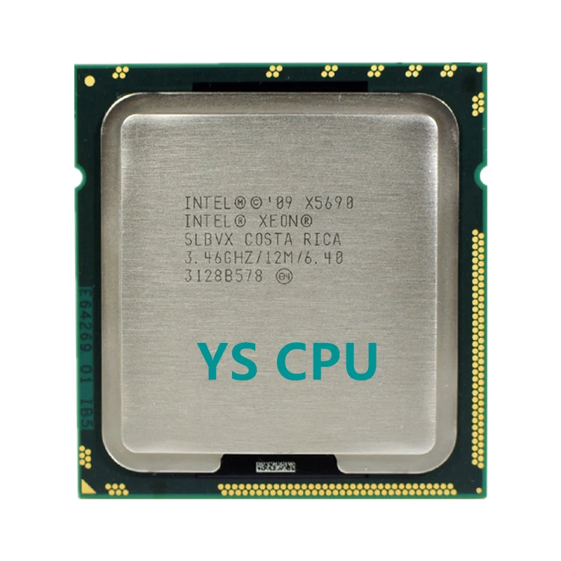 Процессор Intel Xeon X5690 3 4 ГГц шестиядерный двенадцатипоточный ЦПУ 12M 130 Вт LGA 1366 |