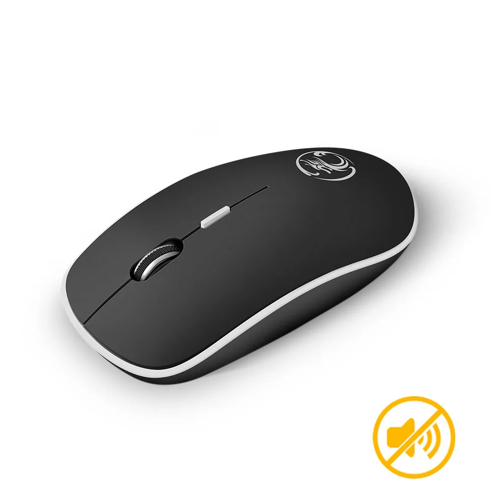 

Hot Sale Noiseless Wireless Mouse 1600 DPI Ergonomic Mause Silent Sound USB PC Mice Computer Mouse Mute Wireless Mice for Laptop