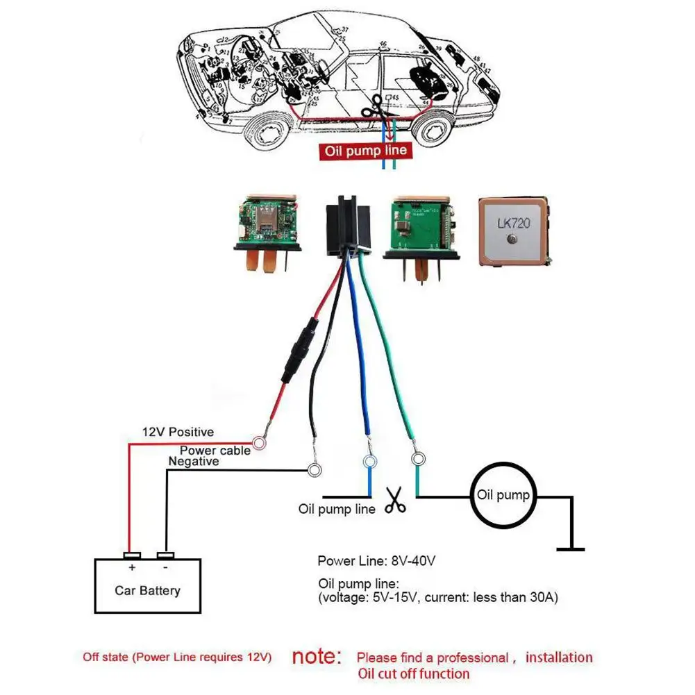 1 шт. gps-трекер автомобильное ударное реле сигнализации отключение питания автомобиля gps локатор отслеживающее устройство дистанционное управление Противоугонный мониторинг