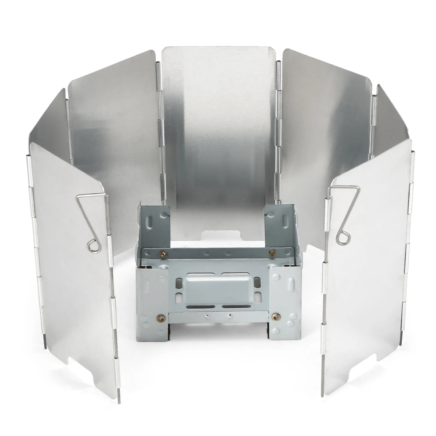 Карманная спиртовая плита с ветровым стеклом складная затвердевшая для кемпинга