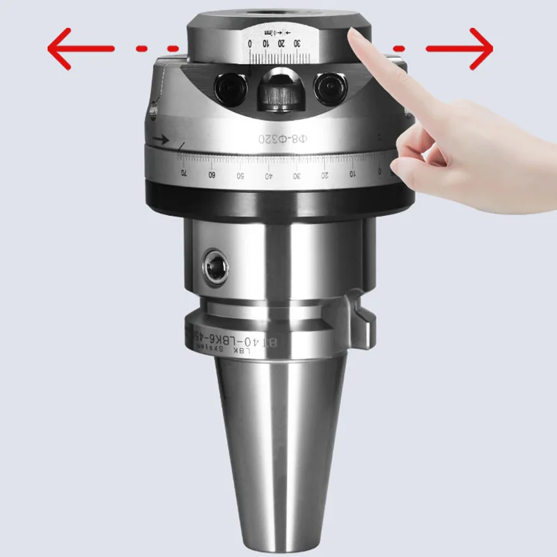 M16 BT40 NBH2084X high Precision 0.005 NBH 2084 boring head with 7Ppcs XBJ boring bars CNC tools working range 8-320mm