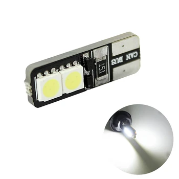 

1pc Canbus Error Free Led White T10 168 194 W5W Wedge 4 Smd 5050 Light Bulb