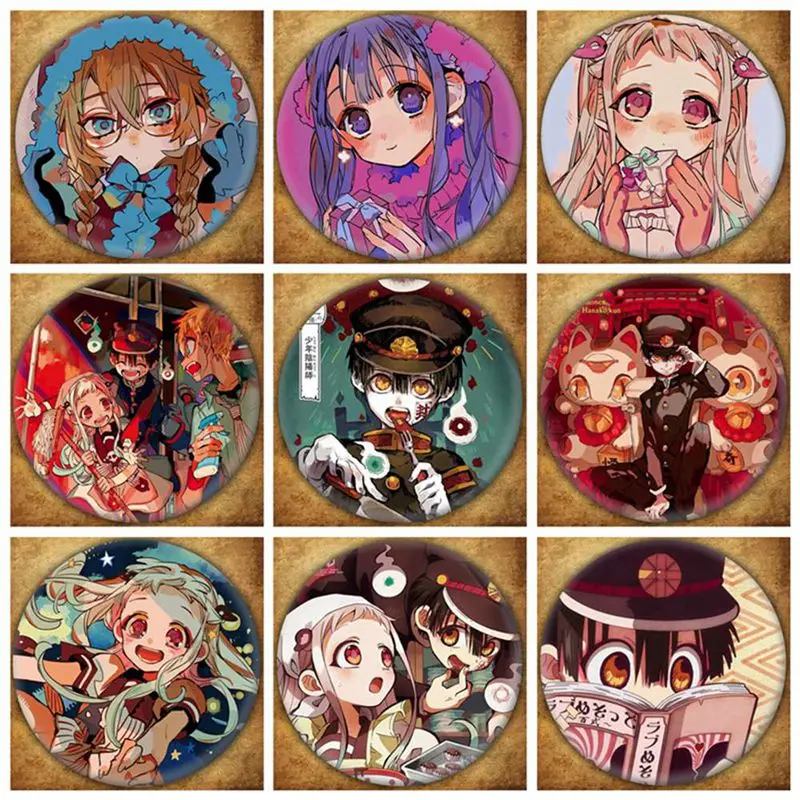 Брошь в виде унитаза Hanako-kun 44 мм/74 мм японское аниме Jibaku Shounen Nene Yashiro Teru Minamoto Hanako