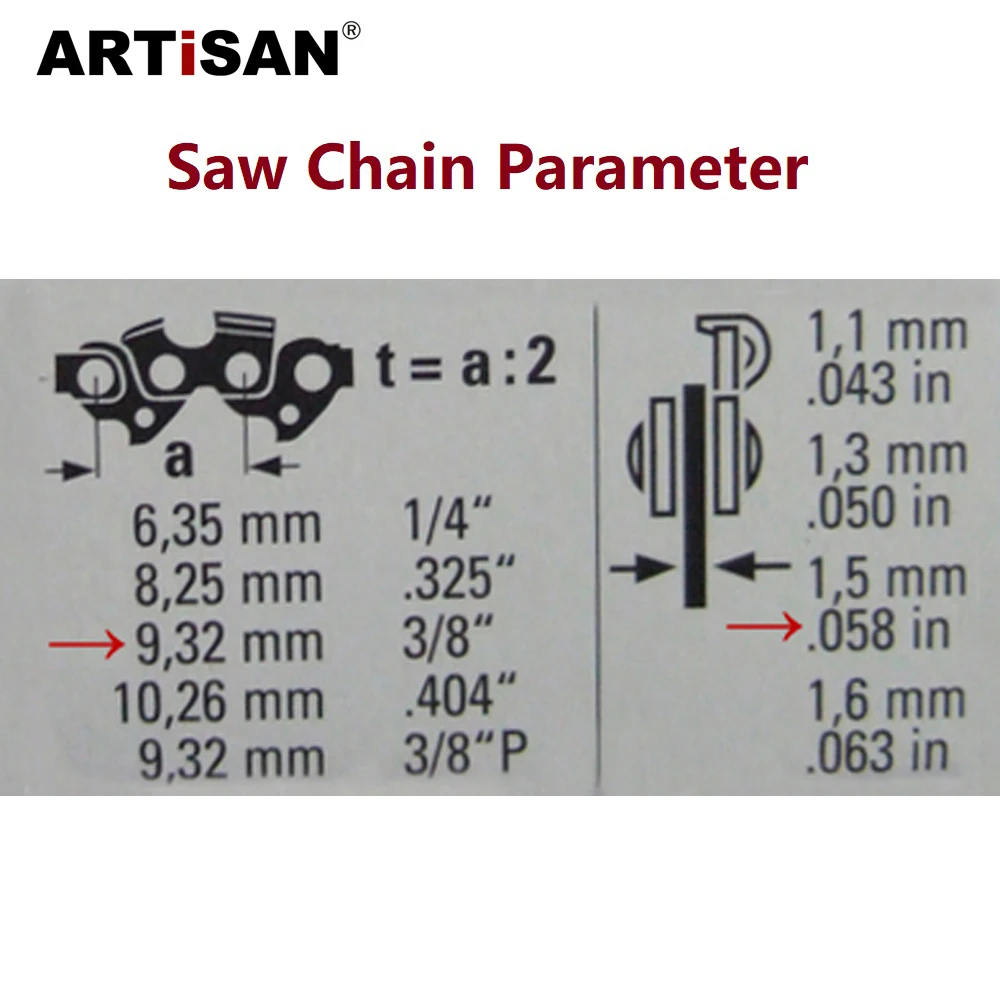 Подлинная Пильная цепь Oregon 3/8 шаг 0,058 дюйма толщина 72 звенья для 2" бензиновая направляющая цепной пилы