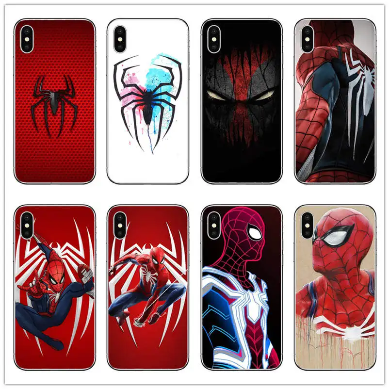 Marvel забавная с рисунком дедпула Человек паук обложка фильма мягкий силиконовый