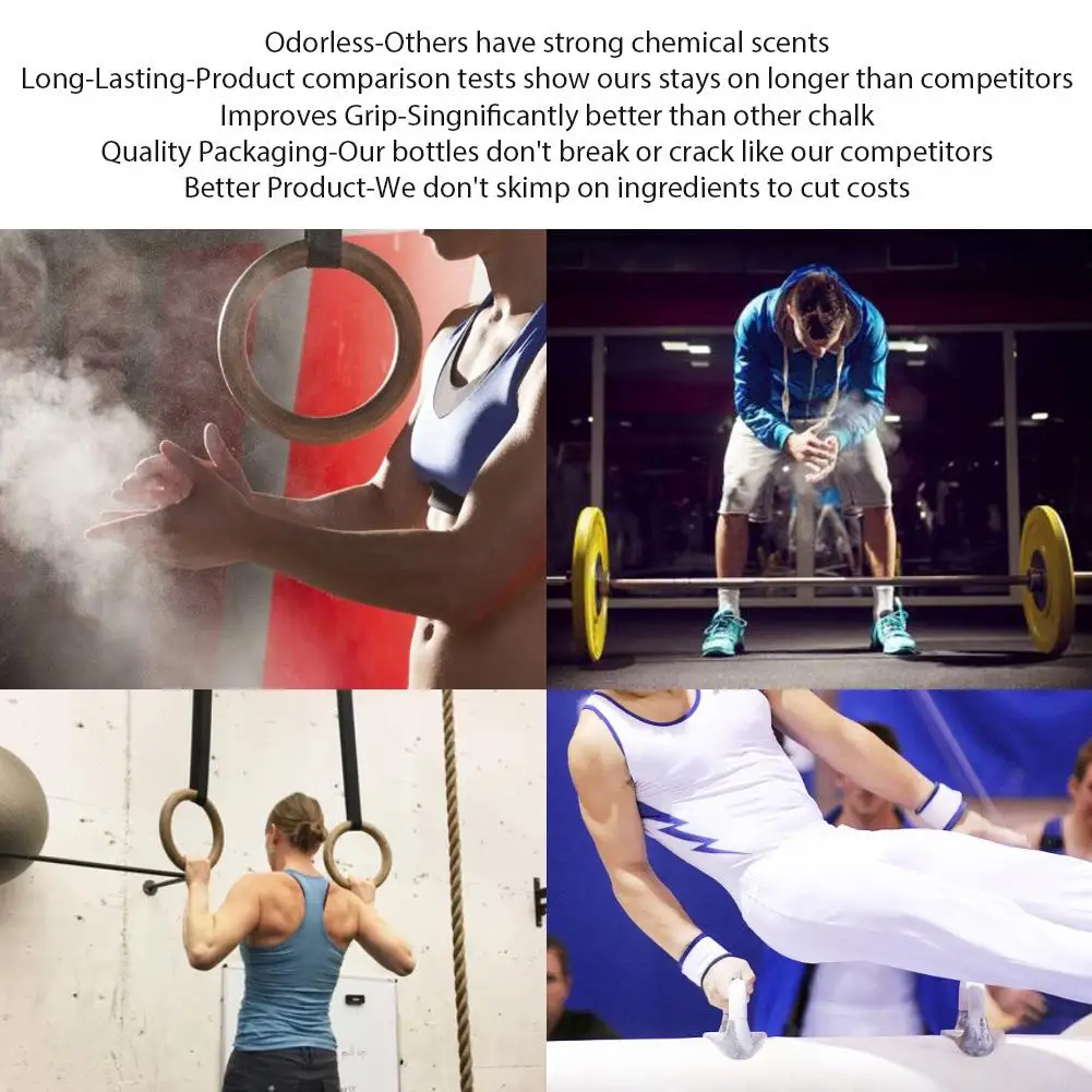 Powder Ball Chalk Ball Magnesium Chalk Anti-Skid Safety Prop Weight Lifting Gym 