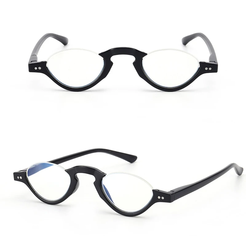Reading Glasses Presbyopic Glasses Anti Blue Light Glasses Prescription Eyeglasses Anti-blue Light Reading Glasses Soft Half-frame Presbyopia Eyeglasses For Men And Women With Diopter +10 to +3.5