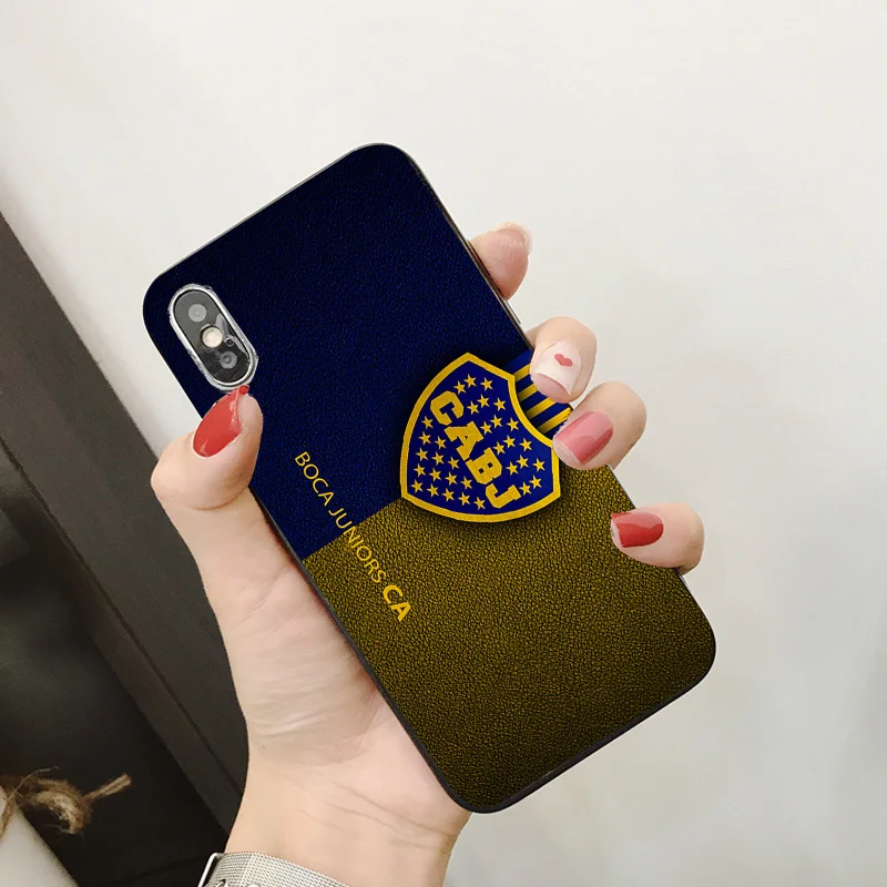 Чехол для телефона для FC Boca Juniors iphone XR 11 Pro XS Max X 5 5S черный DIY черный мягкий чехол для Salvio iphone SE 7 8 6 6S Plus 7Plus