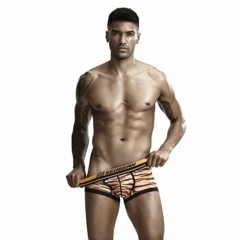 

Brand Male Panties Gay Mens Underpants Animal Printed Nice Comfortable Boxer Shorts Sexy Leopard Hot Sale Panties