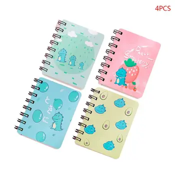 

4pcs Dinosaur Spiral Coil Notebook Blank Paper Journal Diary Planner Notepad 24BB