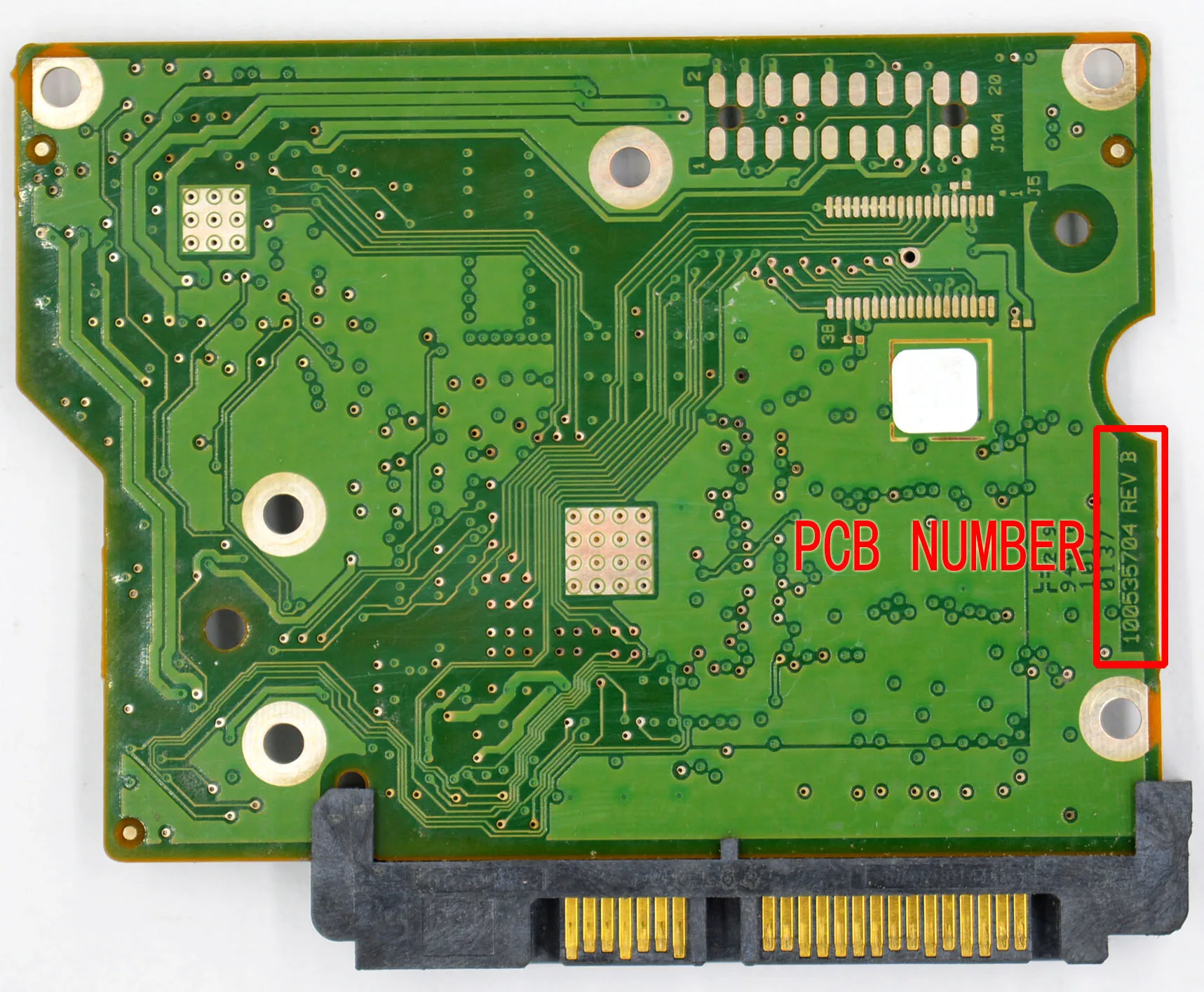 HDD PCB Seagate Logic Board 100535704 REV B A D C
