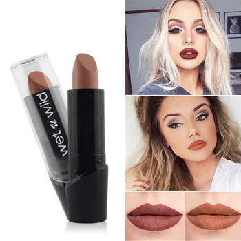 

Fashion 6 Colors Non-fading Matte Lipstick Women Sexy Red Nude Eat Soil Pumpkin Bean Color Solid Lipstick Cosmetics TSLM1
