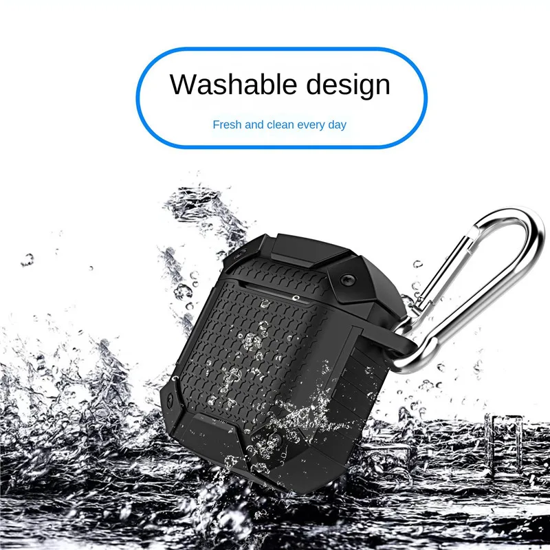 

Armor Shockproof Case for AirPods Case Earphone Wireless Bluetooth Headphone Silicone Cover for Air Pods 1 2 Protective Case