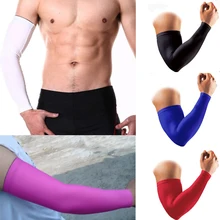 1 шт. Спортивная налокотник для рук, защита для локтя, снаряжение для баскетбола, футбола, с длинными рукавами, защита от солнечных лучей