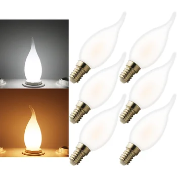 

High Bright Energy-saving light bulbs LED E14 Candle LED Bulb 5W LED Light Lamp 220V Cool/Warm White 6 pcs
