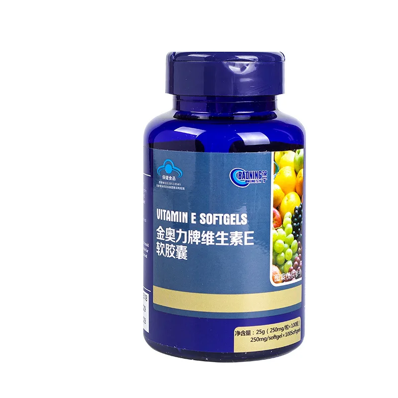 Baoning Online Natual Vitamin E мягкая капсула Витамин Е здоровая еда 100 таблеток забота о