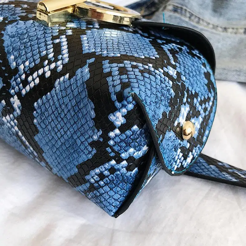 Модный принт «змеиная кожа» поясная сумка Для женщин под змеиную кожу из искусственной кожи Поясные сумки Женская поясная сумка
