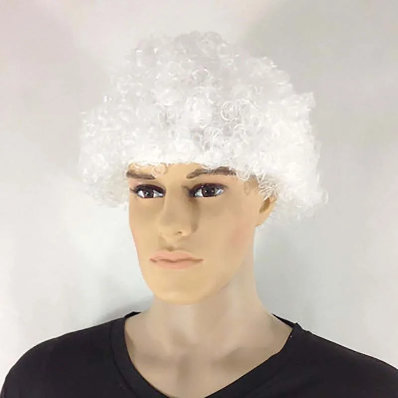 Halloween Round Explosion Hair Wig Cosplay Dance Party Hairpiece Colourful Funny Clown Fans Afro Hairstyle Children Adult