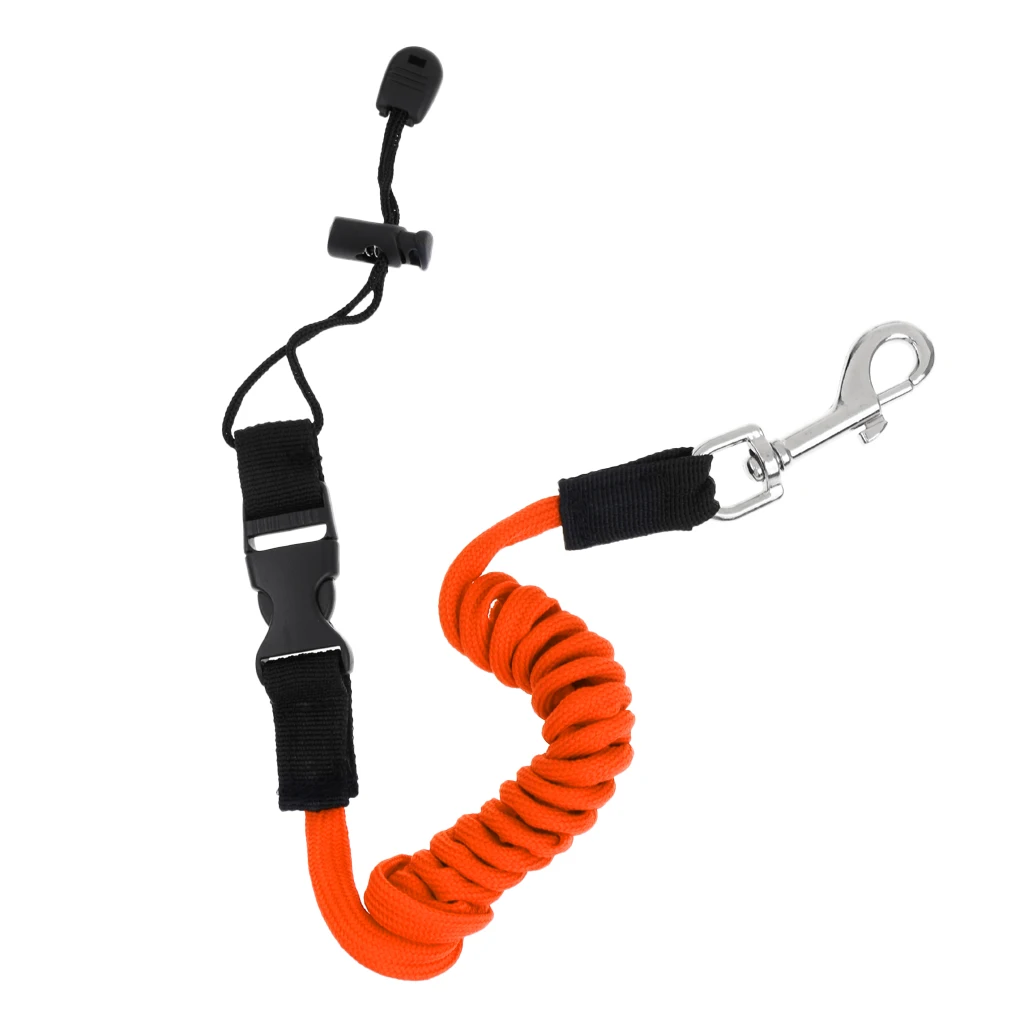 MultipleColors 140cm Elastic Coiled Cord Lanyard SUP Leash For Kayak Canoe Paddle Fishing Rod for Water Sports