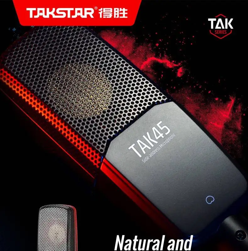 Takstar TAK45 professional large diaphragm recording microphone vocal/instrument/professional recording,network live broadcast